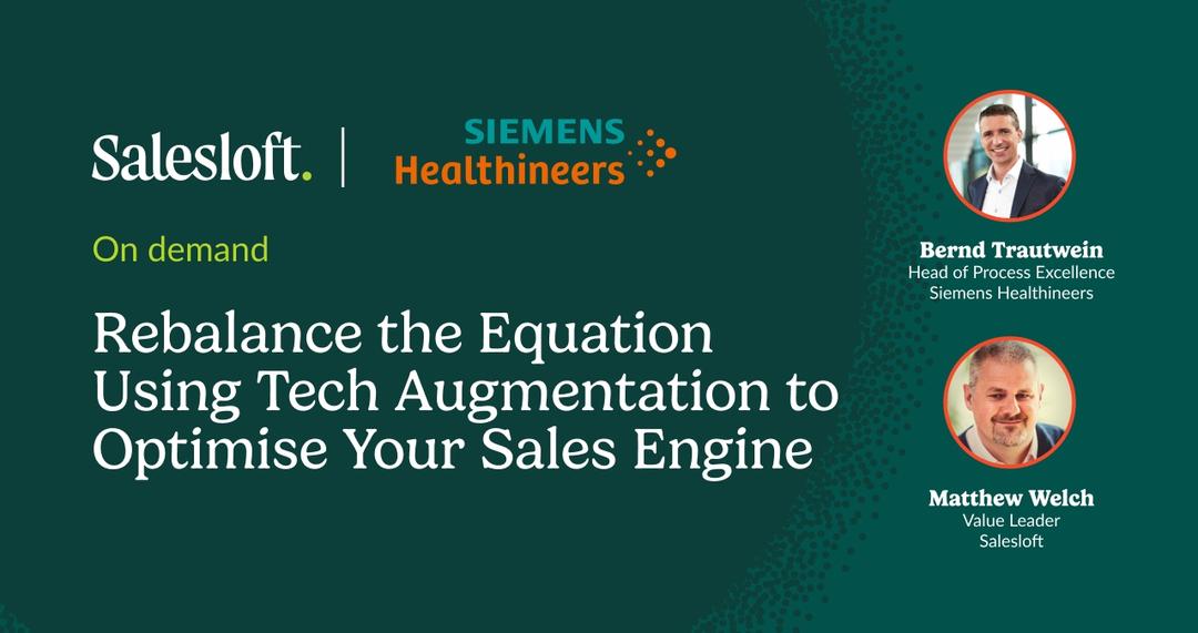 Rebalance the equation using tech augmentation to optimise your sales engine
