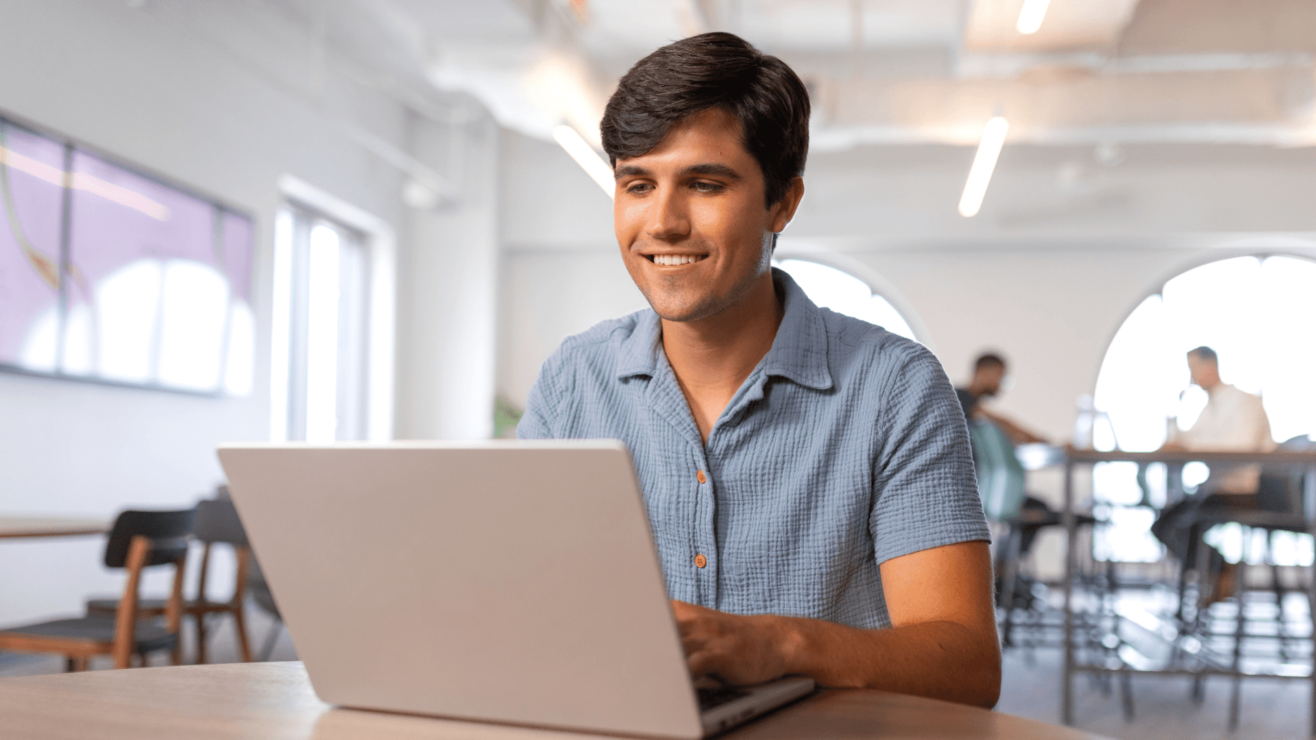 Person working at computer