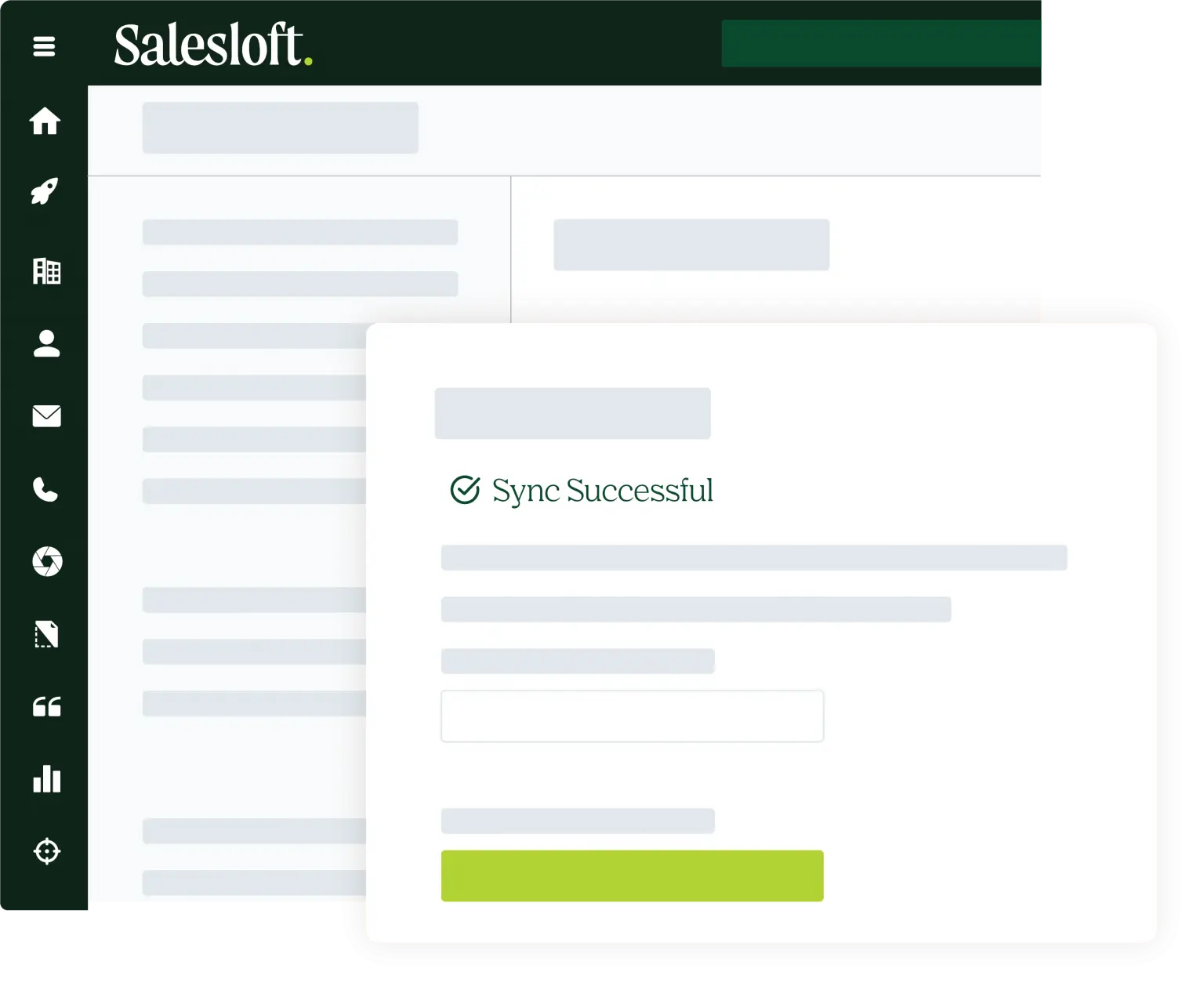 sync successful graphic